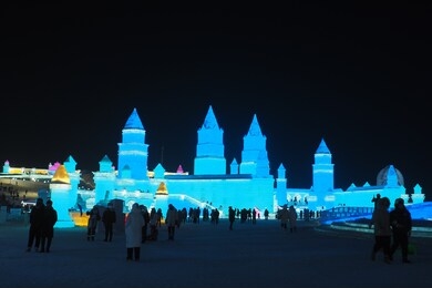 ice festival in harbin chaina