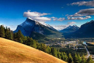 banff townsite in the rocky mountains alberta canada