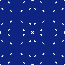 raster minimalist seamless pattern. abstract geometric texture with small shapes, seeds, dots. simple minimal indigo blue background. subtle repeat design for decoration, fabric, wallpaper, textile