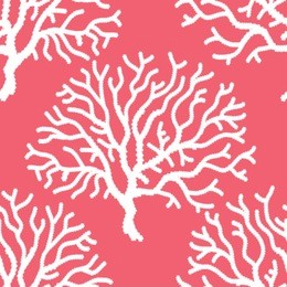 seamless coral print background pattern