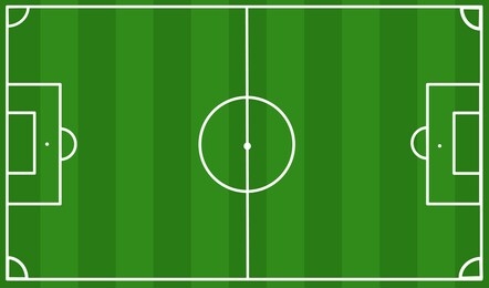 soccer field vector with white line, vector design for computer graphic and mobile