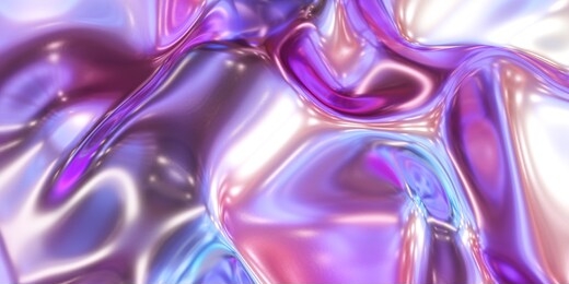 glossy metal neon pink and blue fluid glossy mirror water effect background backdrop texture 3d render illustration