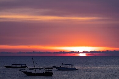 sunset seascape at nungwi n unguja aka zanzibar island tanzania east africa