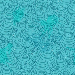 sea wave background. seamless pattern