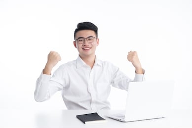 a young asian business man