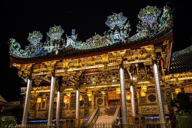 temple at penang, malaysia