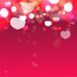 heart valentine light vector background