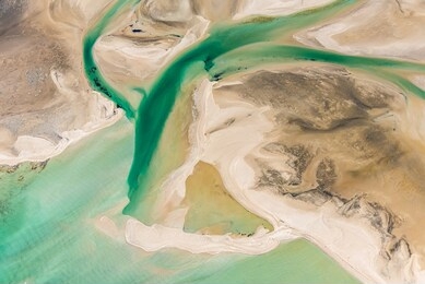 gorgeous landscape colours  viewed from above in the shark bay area of western australia