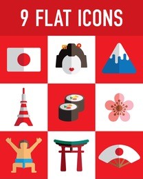 japan flat icon