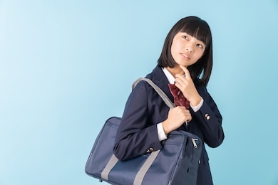 asian girl student , school uniform,