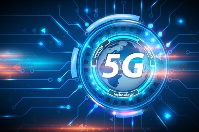5g wireless network technology concept background. 5g cellular mobile networks is high-speed internet for new generation phones. 5g global innovation vector illustration