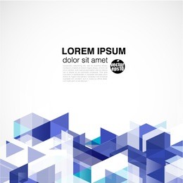 modern blue geometrical abstract template, vector illustration
