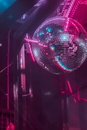 neon synthwave disco ball in birmingham uk
