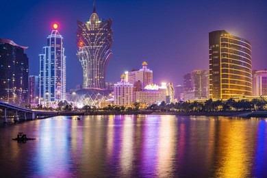 macau, china skyline