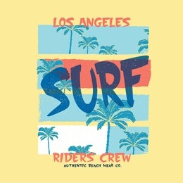 tee print design as vector with palm drawn