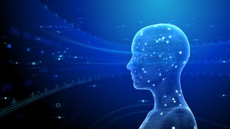 ai artificial intelligence digital network computer technology 3d illustration.