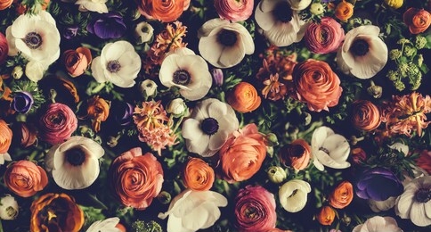 vintage bouquet of beautiful different flowers. floristic decoration. floral background. baroque old fashiones style image. natural pattern wallpaper or greeting card