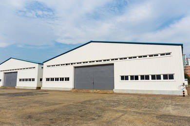 storage warehouse at outdoor