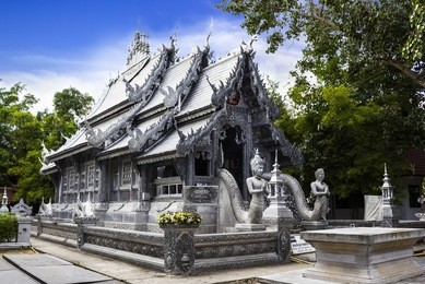 silver monastery in wat srisuphan, chiang mai