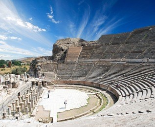amphitheater (coliseum) in ephesus (efes) turkey, asia 