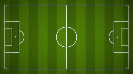 football field or soccer field background from top view,vector and illustration.