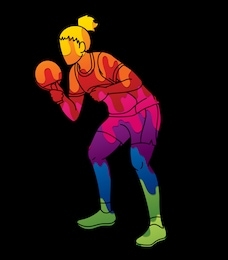 ping pong player, table tennis action cartoon graphic vector