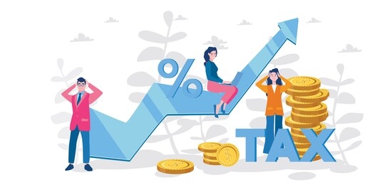 tax burden payment obligation, vector illustration for web banner, infographics, mobile. 