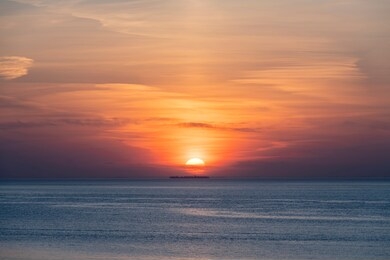 beautiful sunsets on the north sea