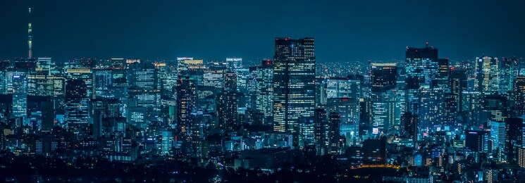 night view of tokyo, japan
