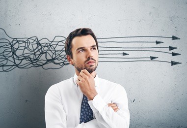 thinking businessman
