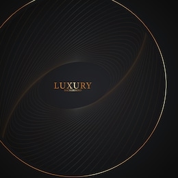 luxury paper cut backgrounds with golden line and halftone gradients vector illustration. black, dark blue cover template, modern minimal banner. vector illustration