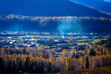 autumn scenery in northern xinjiang