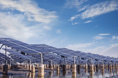 power plant using renewable solar energy