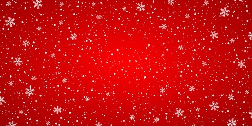 snow red background. christmas snowy winter design. white falling snowflakes, abstract landscape. cold weather effect. magic nature fantasy snowfall texture decoration. vector illustration