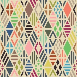 rhombuses seamless pattern. geometric background.