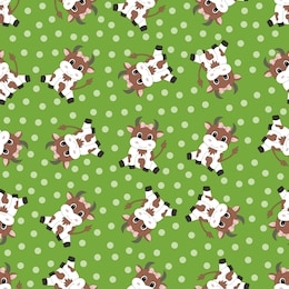 seamless pattern with cartoon cow. vector illustration.