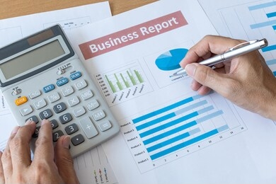 businessman working data document business report. research development planning management concept