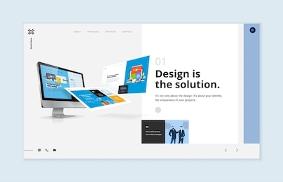 website template design. modern vector illustration concept of web page design for website and mobile website development. easy to edit and customize.