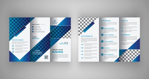creative business trifold broucher design