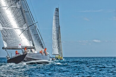 sailing yacht race. yachting sport