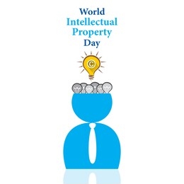 world intellectual property day vector illustration