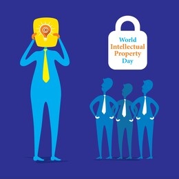 world intellectual property day vector illustration
