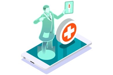 clinic of medical health, woman medicine. diagnosis at medicals pharmacies by doctor of clinical healthcare to patient. hospital, medic pharmacy design. consultation by the doctors illustration