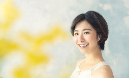 beauty concept of an asian woman.