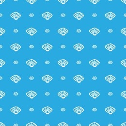 beautiful seamless pattern on the marine theme with shells.