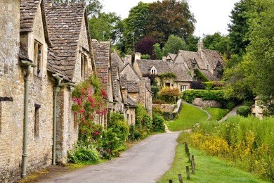 houses of arlington row in the village of bibury, england