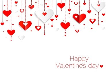 seamless hearts pattern.happy valentines day card. border design.vector
