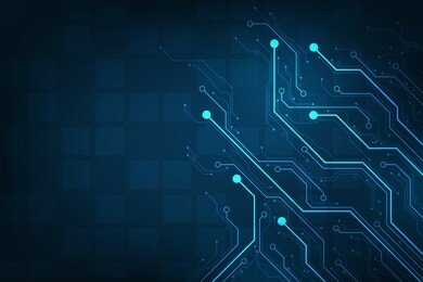 design in the concept of electronic circuit boards.
