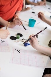 workshop chinese calligraphy, hand writing 