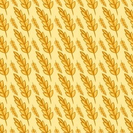 wheat pattern, illustration, vector on white background